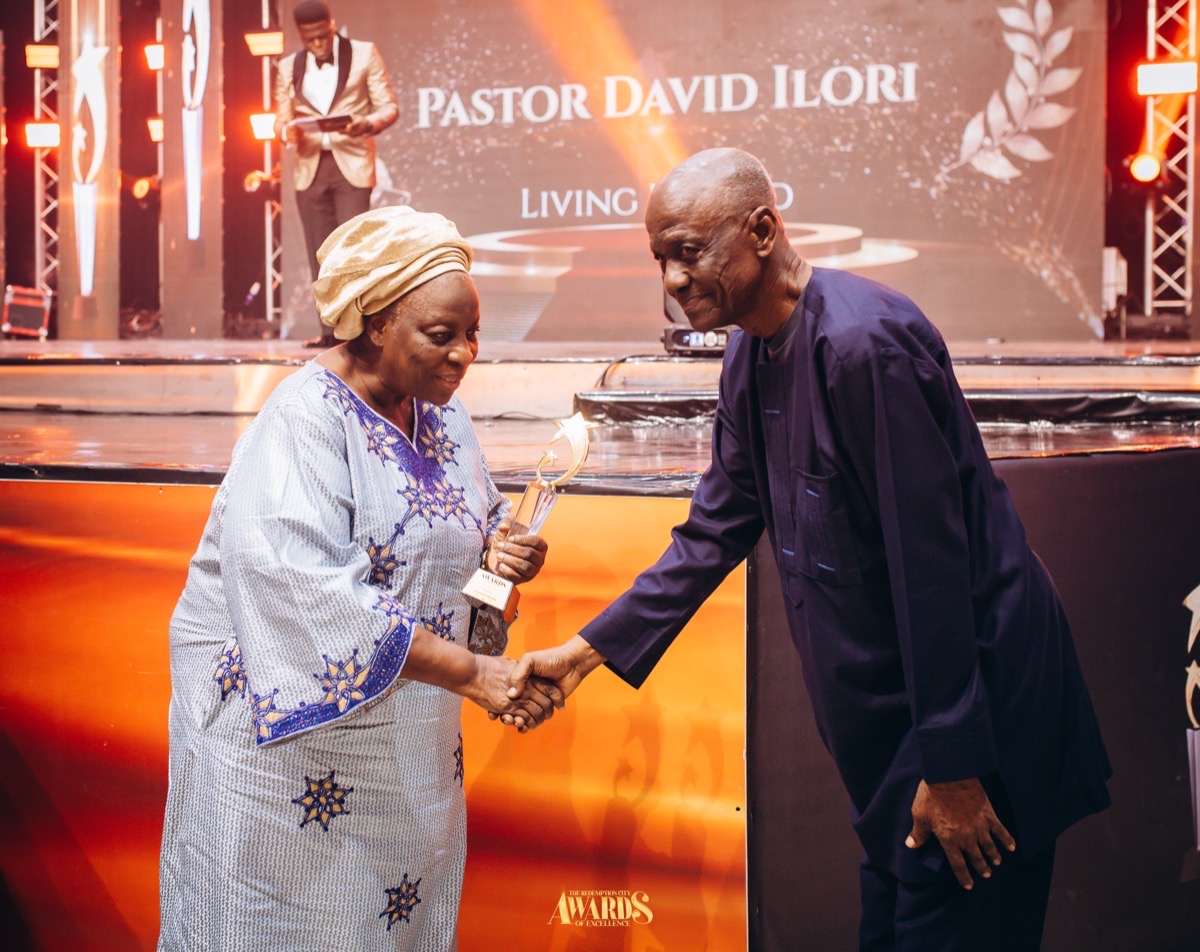 Honouree on stage at the 2025 Redemption City Awards