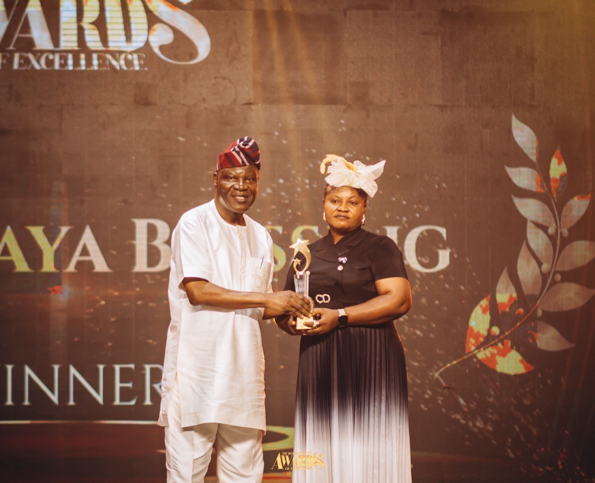 Honouree on stage at the 2025 Redemption City Awards