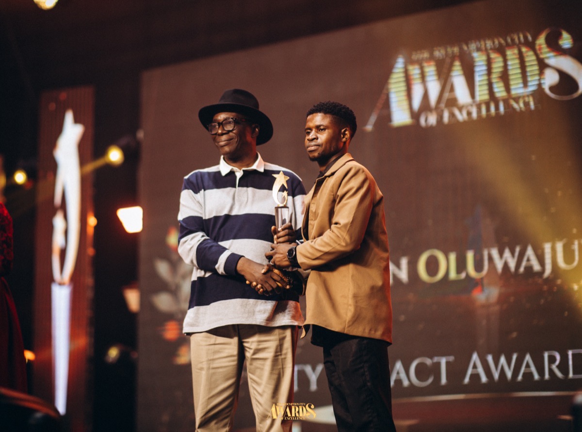 Honouree on stage at the 2025 Redemption City Awards
